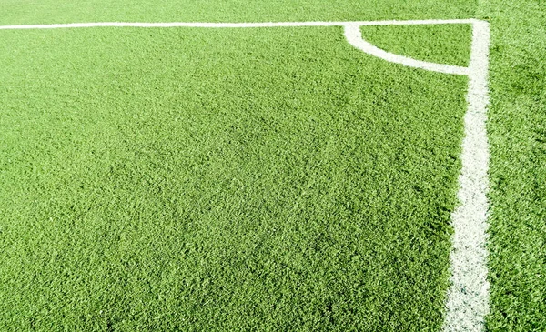 Konstgräs Fotboll Med Vit Rand — Stockfoto