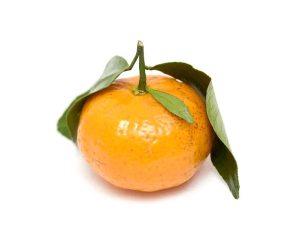 Mandarines Sur Fond Blanc Isolé — Photo