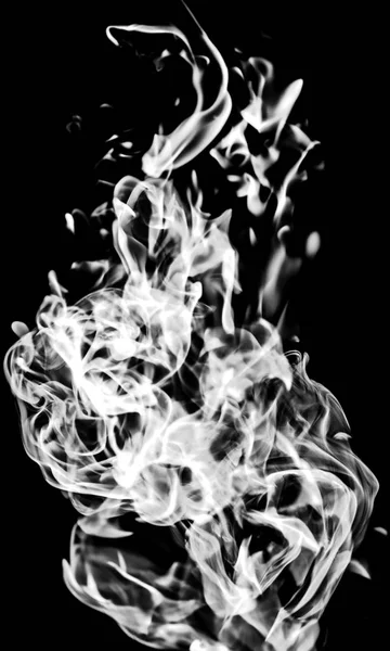 white smoke on a black background, abstraction