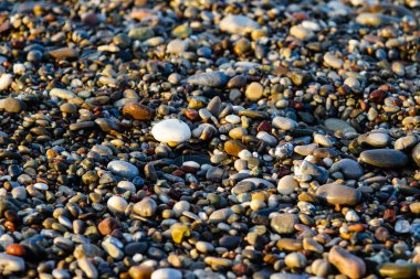 ıslak yuvarlak çakıl arka plan