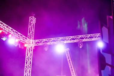 Festivaller duman bulanık gece aydınlatma