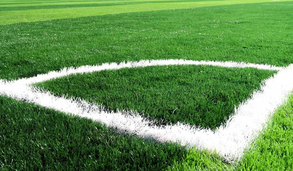 Empty Artificial Football Field — Stock Photo, Image