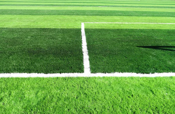 Campo Calcio Artificiale Vuoto — Foto Stock