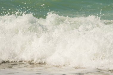 Sahilde dalgalar deniz manzara