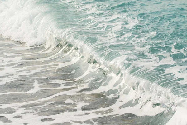 Krajina Mořských Vln Pláži — Stock fotografie