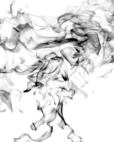 Czarny Białym Tle Abstrakcja Dym — Zdjęcie stockowe