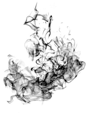 siyah beyaz zemin üzerine, soyutlama duman