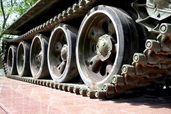 Housenka Tank Stopy Detail — Stock fotografie