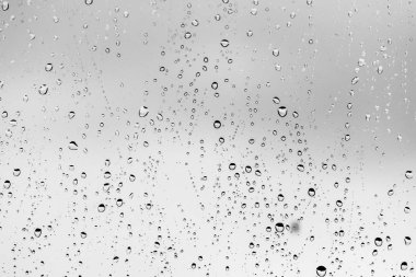 Cam, arka plan Yağmur damlaları