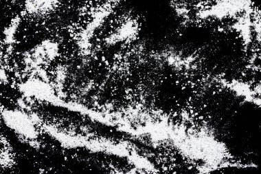 Siyah arkaplanda beyaz toz