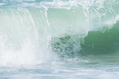 Sahilde, manzara sörf dalga deniz