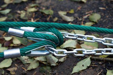 zincir halat bağlantı yakın çekim