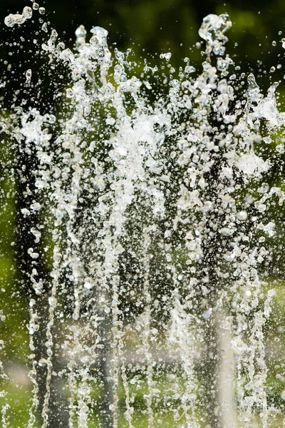 Wasserfontänen Verschwommener Hintergrund Abstraktion — Stockfoto