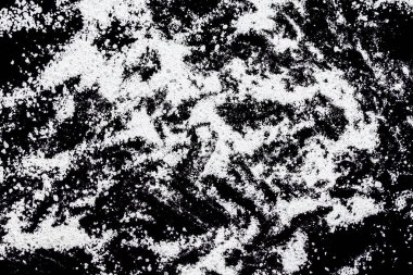 Siyah arkaplanda beyaz toz