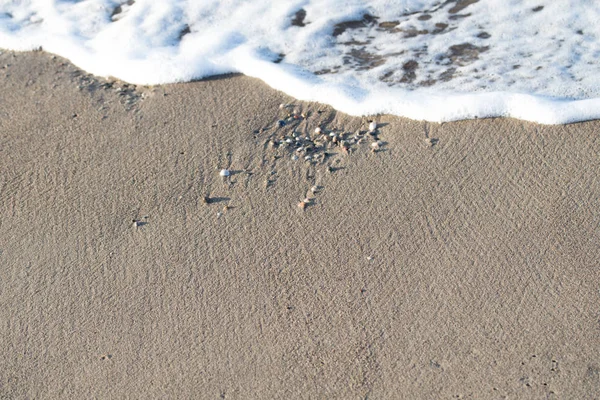 Çakıl Plajı Deniz Kıyısı Görünümü — Stok fotoğraf