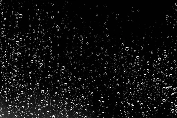 유리에 빗방울이 — 스톡 사진