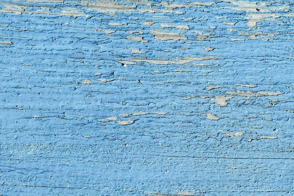 Vieux Panneau Bois Peint Peinture Bleue — Photo