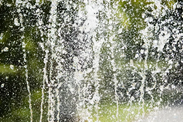 Chorros Fuente Agua Fondo Borroso Extracción — Foto de Stock