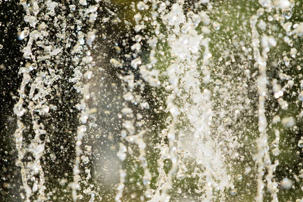 Wasserfontänen Verschwommener Hintergrund Abstraktion — Stockfoto