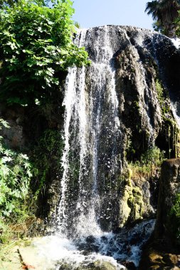 dağ şelale yaz manzarası