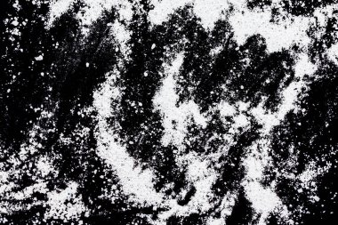 Siyah arkaplanda beyaz toz