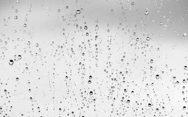 Cam, arka plan Yağmur damlaları