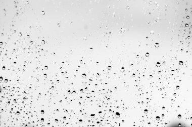 Cam, arka plan Yağmur damlaları