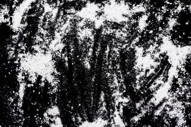 Siyah arkaplanda beyaz toz