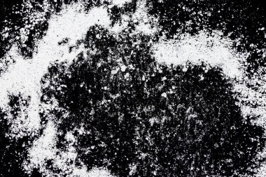 Siyah arkaplanda beyaz toz