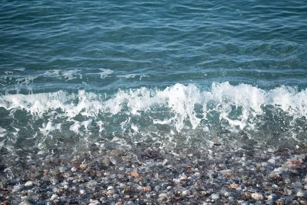 鹅卵石海滩 海滨景观 — 图库照片