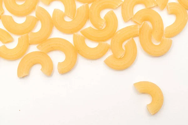 Dry Italian Pasta White Background — Stock Photo, Image