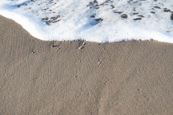 Kavicsos Strand Tengerpart Megtekintése — Stock Fotó