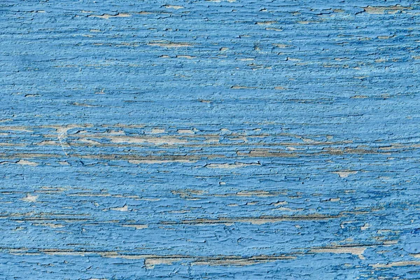 Old Wooden Panel Painted Blue Paint — Stock Photo, Image