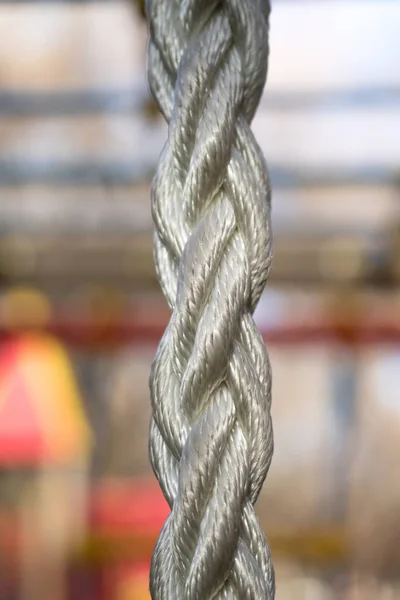White Rope Closeup Background — Stock Photo, Image