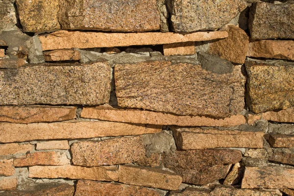 Parede Pedra Feita Granito — Fotografia de Stock