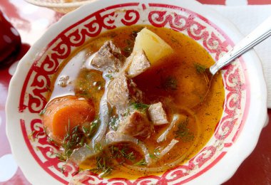 Gıda, et çorbası shurpa