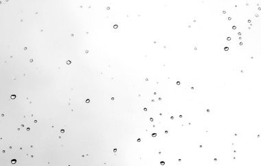 Camdaki yağmur damlaları