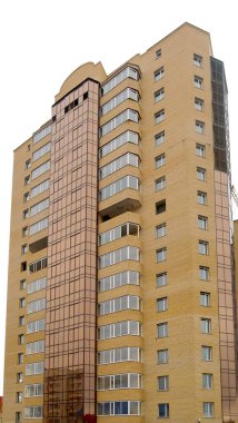 düzlükler, yeni çok katlı ev yeni blok karşı vinç
