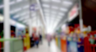 Alışveriş Merkezi vitrinler arka plan bulanık