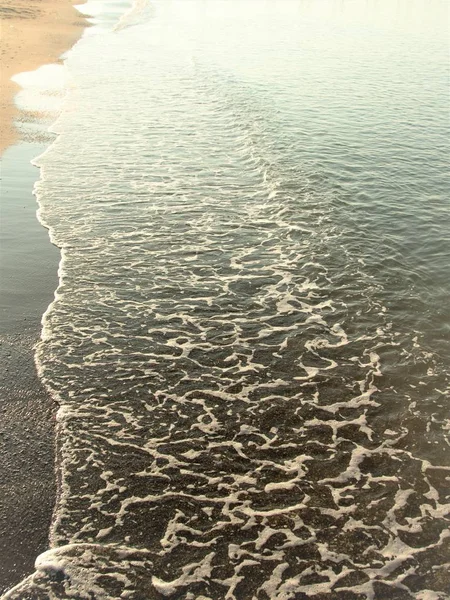 Coastline Sea Sand Natural Background — Stock Photo, Image