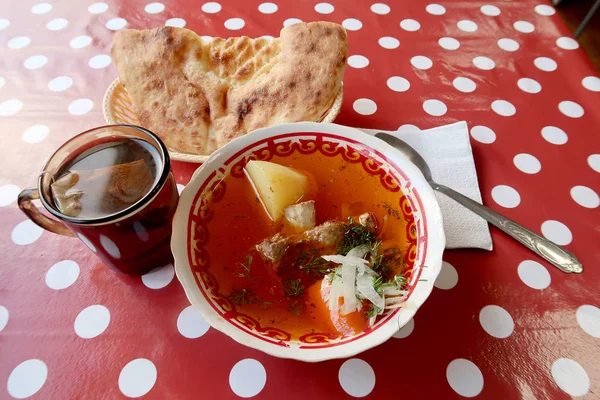 Їжа Суп Шурпою Ясом — стокове фото