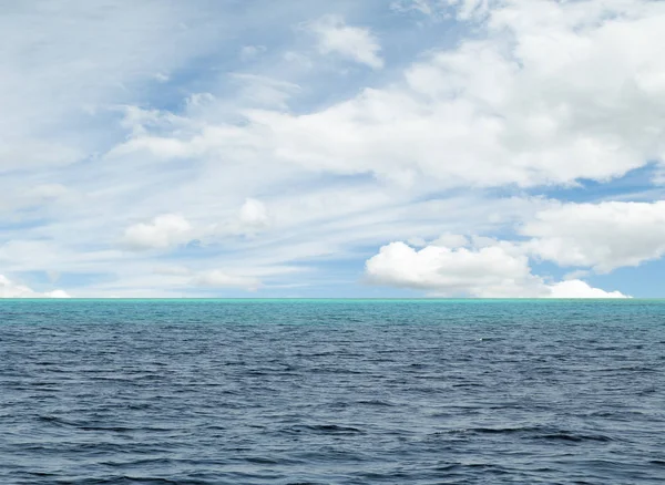 Blue Sky Clouds Sea View — Stock Photo, Image