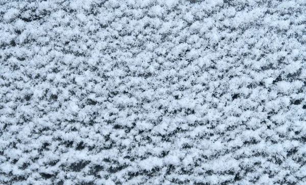 Nasser Schnee Auf Dem Glas Winterlicher Hintergrund — Stockfoto