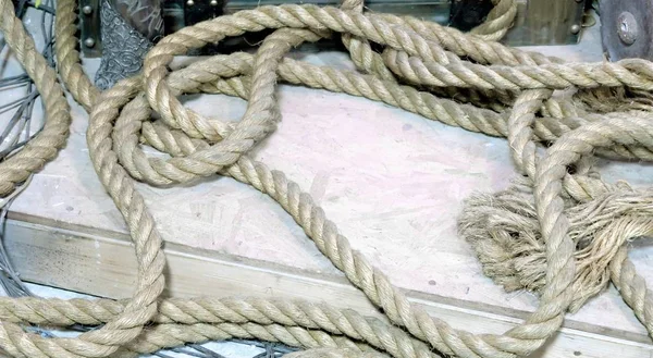 Old Rope Close View — Stock Photo, Image