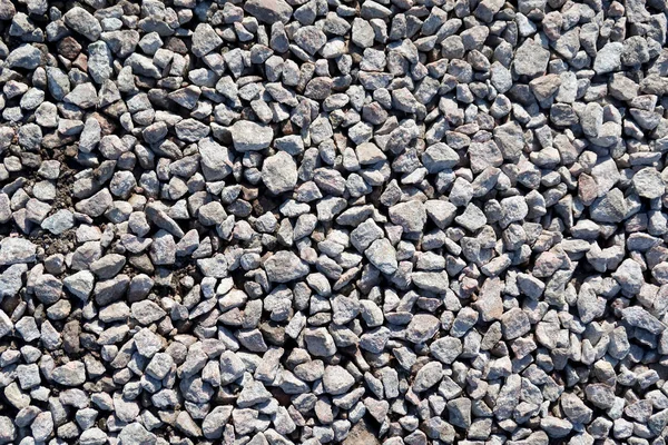 Kieselsteine Zerkleinert Natürlicher Hintergrund — Stockfoto