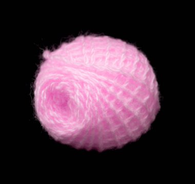 siyah bir zemin üzerine parlak yün konu arapsaçı