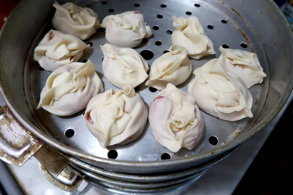 Manty Gedämpftes Essen Leckeres Essen — Stockfoto