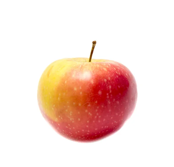 Zralé Jablko Bílém Pozadí — Stock fotografie