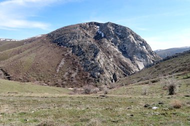 Dağlar taşlar, hills, çayırlar, bahar manzara
