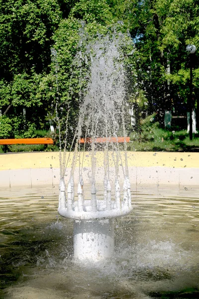 Фонтан Парке Брызги Воды — стоковое фото